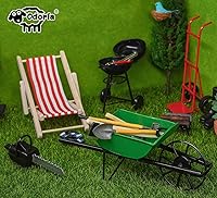 Vista 9 de Odoria 1/12 Parrilla de barbacoa en miniatura Accesorios para exteriores