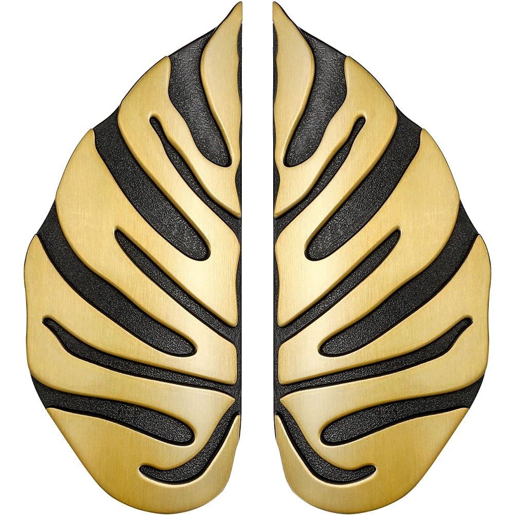 Poignées d'armoire en alliage feuille d'érable bouton meuble placard x2