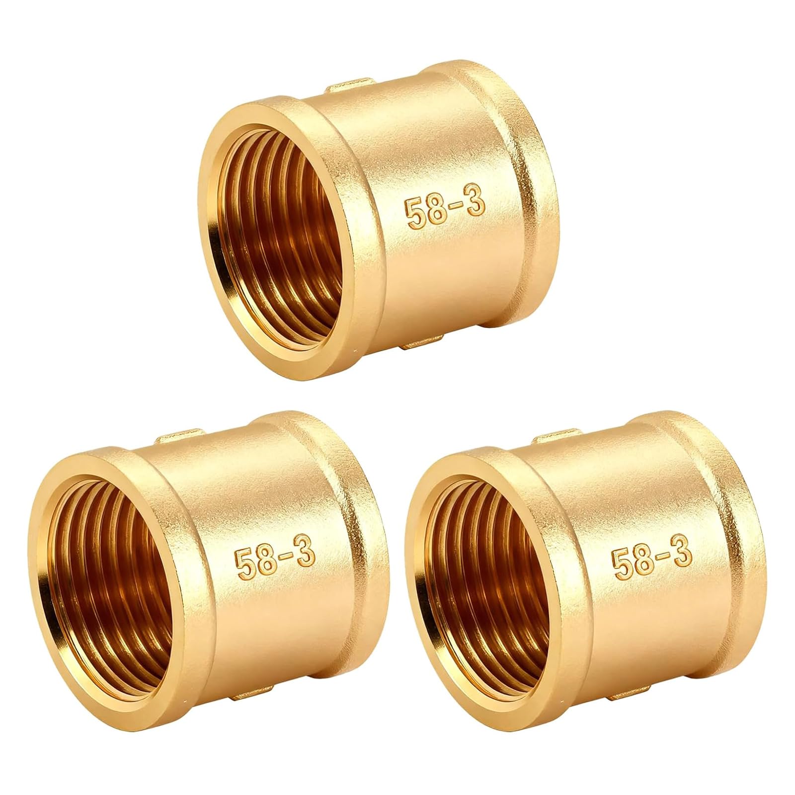 Kalttoy Multicolor Brasses Sleeve Adapters 1 Inch For Household Appliances And Sprinkler Systems Includes Sealing Tape Easyly Install Inner Thread Double Sleeve