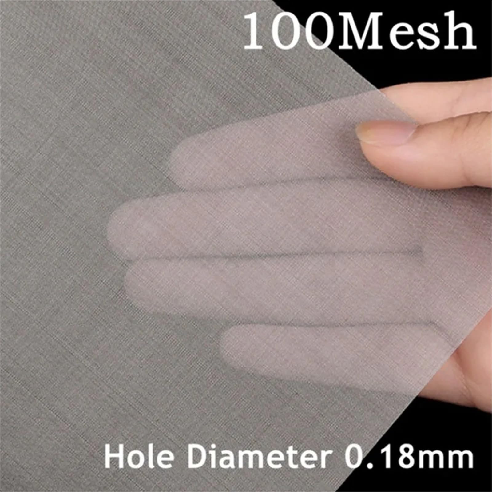 Tamiz para harina, Tamiz de harina 1 pieza 411-500 malla 304 filtro acero inoxidable metálica frontal reparación fijación filtración tejida(100mesh 15x15cm 3pcs)