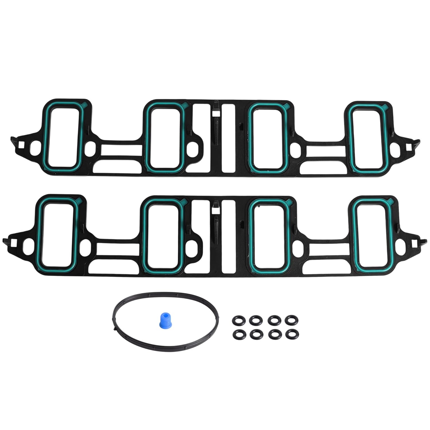 6.0L 6.2L Intake Manifold Gasket Set for GMC Yukon/Savana/Sierra, for Chevy Avalanche/Express/Silverado/Suburban/Tahoe, for Cadillac Escalade ESV EXT, for Hummer H2, OE MS25702VR MS97126
