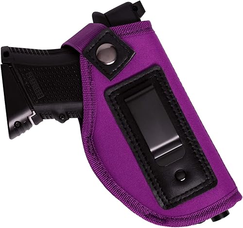 POYOLEE Funda de pistola para mujer, funda de transporte oculta para pistolas, funda universal IWB, se adapta a Glock 19, 26, 43, Springfield XD