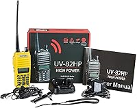 Vista 3 de Radio de banda dual de alta potencia BaoFeng, Amarillo, Amarillo