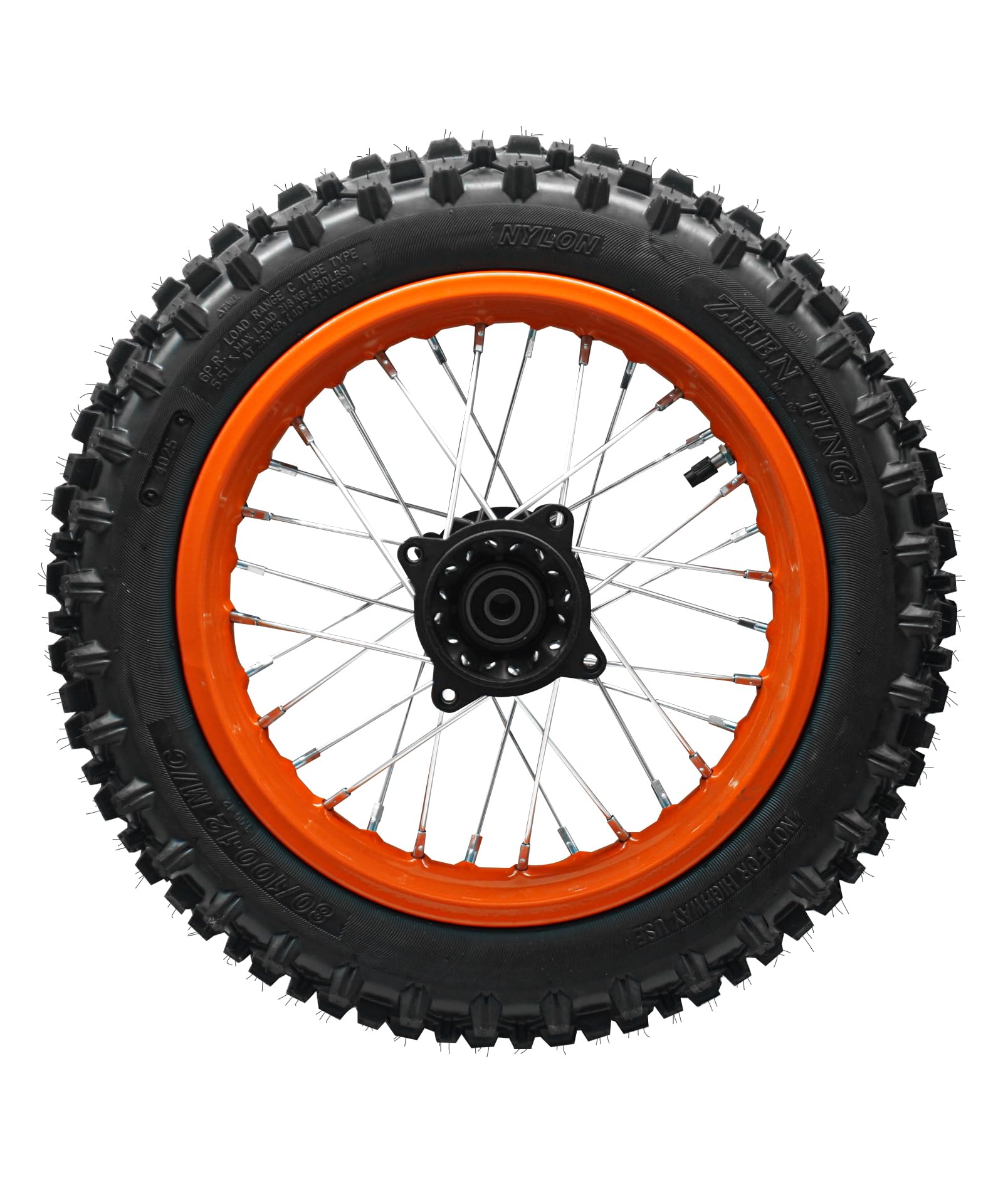 Heavy-Duty Electric Dirt Bike Rear Wheel Compatible With Tuttio Tutti Soleil 01,Tires Offer Excellent Grip On Dirt, Gravel Built For Durability.