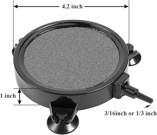 Miniatura 7 de Air Stone 4.2 pulgadas para acuarios Hidroponía Peces Estanque Plantas Bomba de Aire