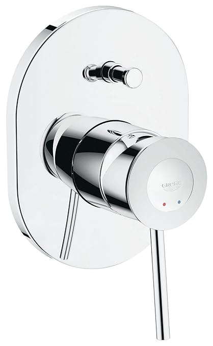 Grohe Bauclassic Single Lever Metal Bath Mixer (Chrome)
