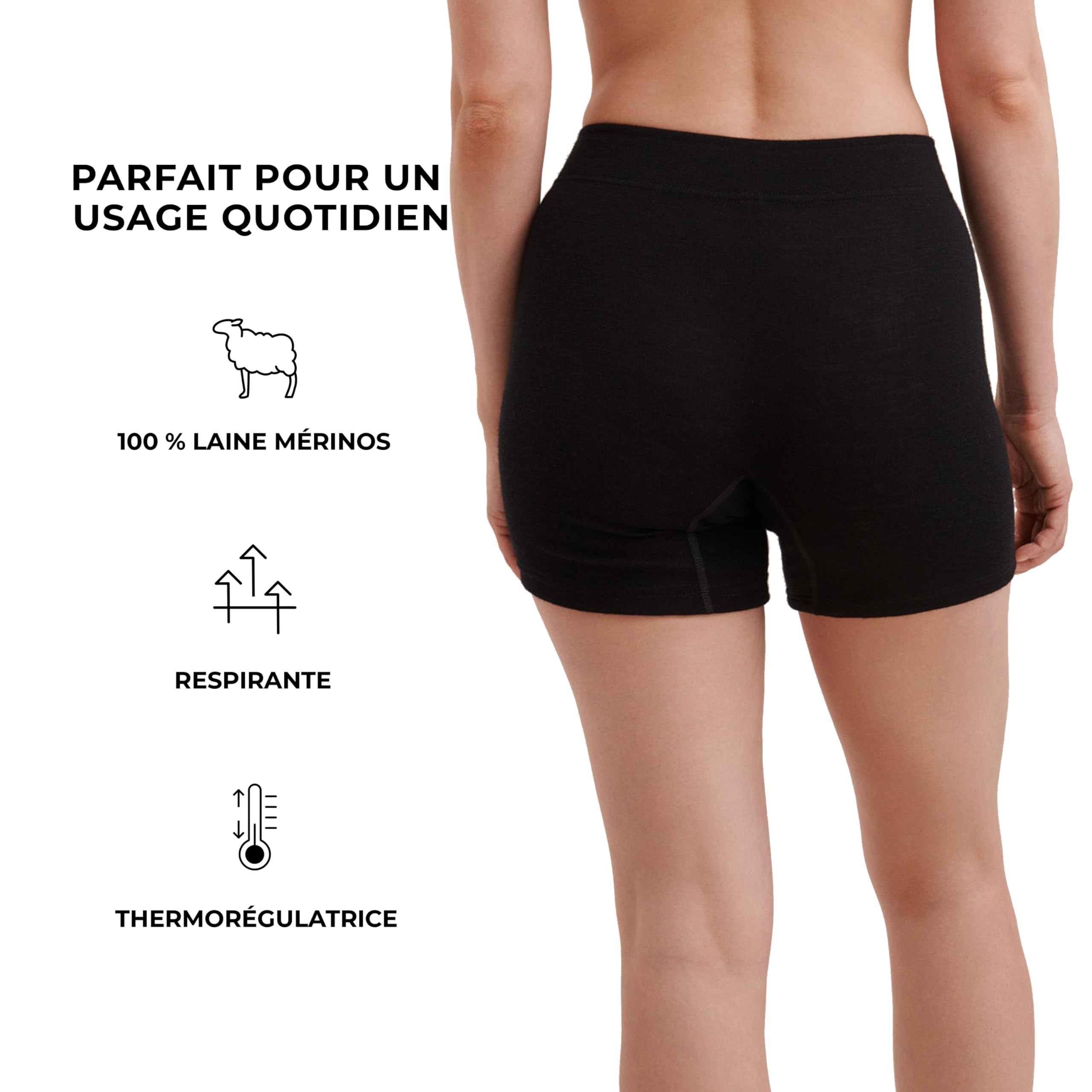 DILLING Panty en Laine mérinos Bio pour Femme Rose