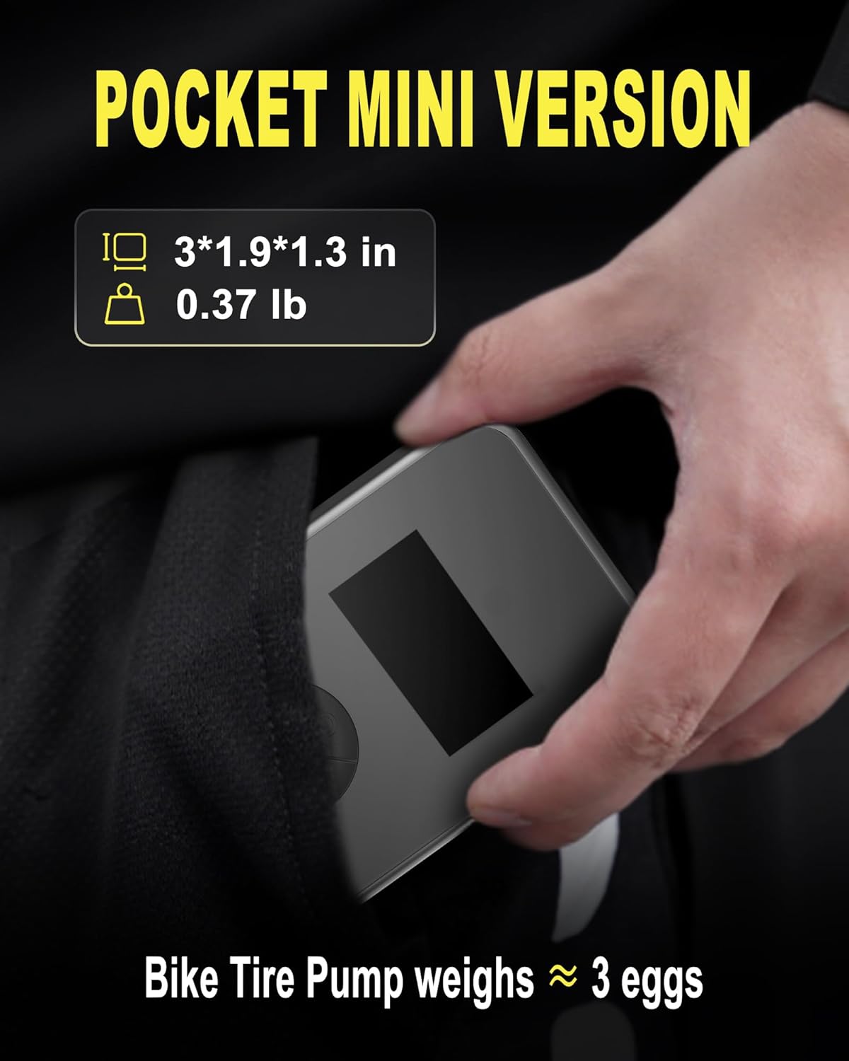 Mini Bike Pump, 130PSI Bike Pump With Gauge Includes Overheat Protection, Electric Bike Air Pump with Presta and Schrader Valve for All Types of Bicycle, Electric Bike Tires and sports balls - Image 6