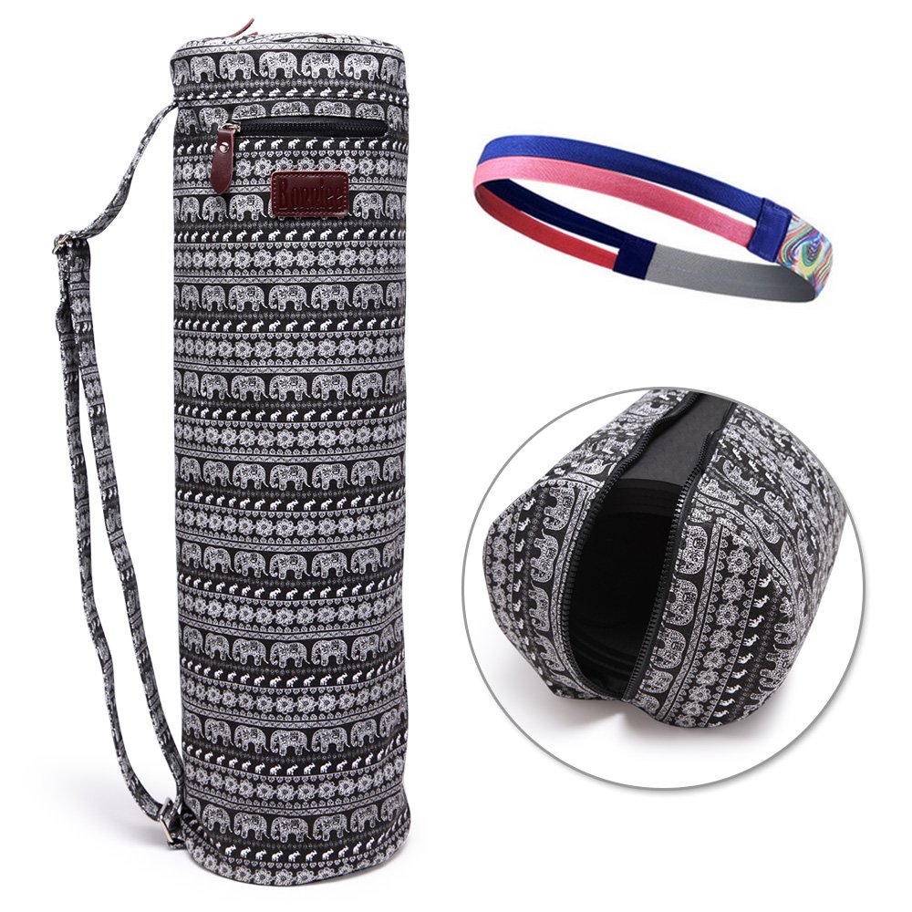 Bonniee Yoga Mat Bag with Functional Storage Pocket,Carry Bags for Yogo Mats, Yoga Strap and Exercise Mat