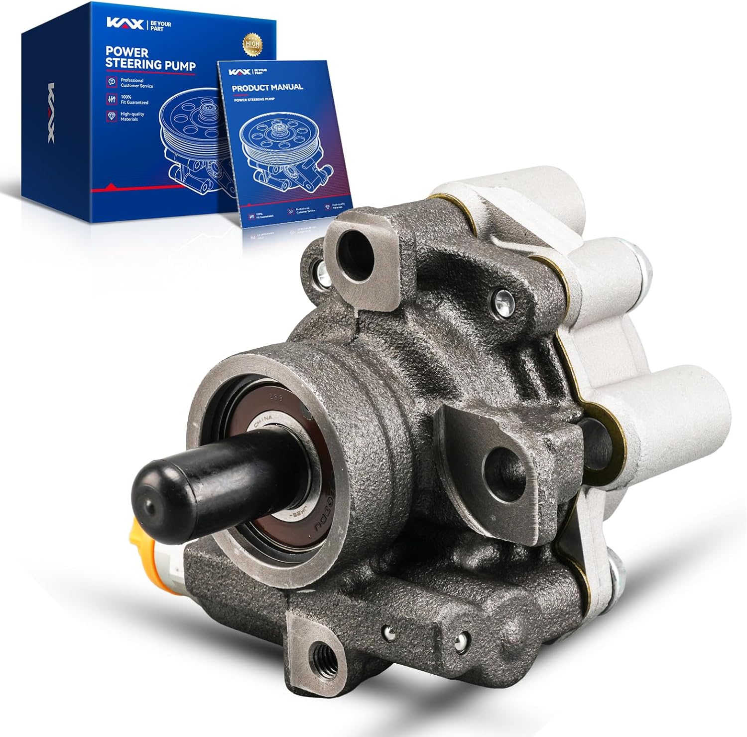 KAX 215228 Power Steering Pump for 1997 Tacoma 2.4/2.7L 4WD(From 01/1997), 1998-2001 Tacoma 2.7L(Before 09/2001), 1996-2000 4Runner 2.7L, Replace# 4432035480, 215228, 4432004043