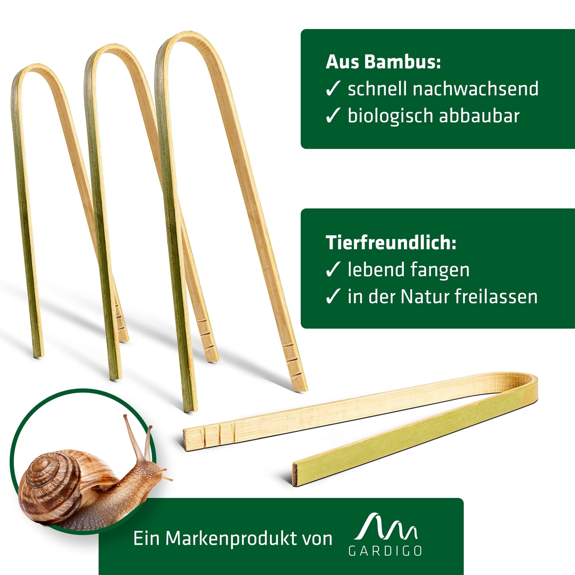 GARDIGO® Snail Tongs - Set of 4 - Image 2