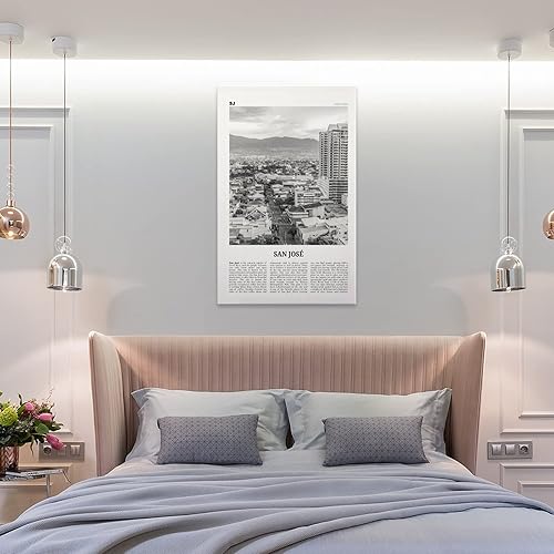 Miniatura 4 de San Jose Print Black And White Costa Rica, San Jose Wall Art, San Jose Poster, San Jose Photo, San J Canvas Wall Art Print Poster For Home School