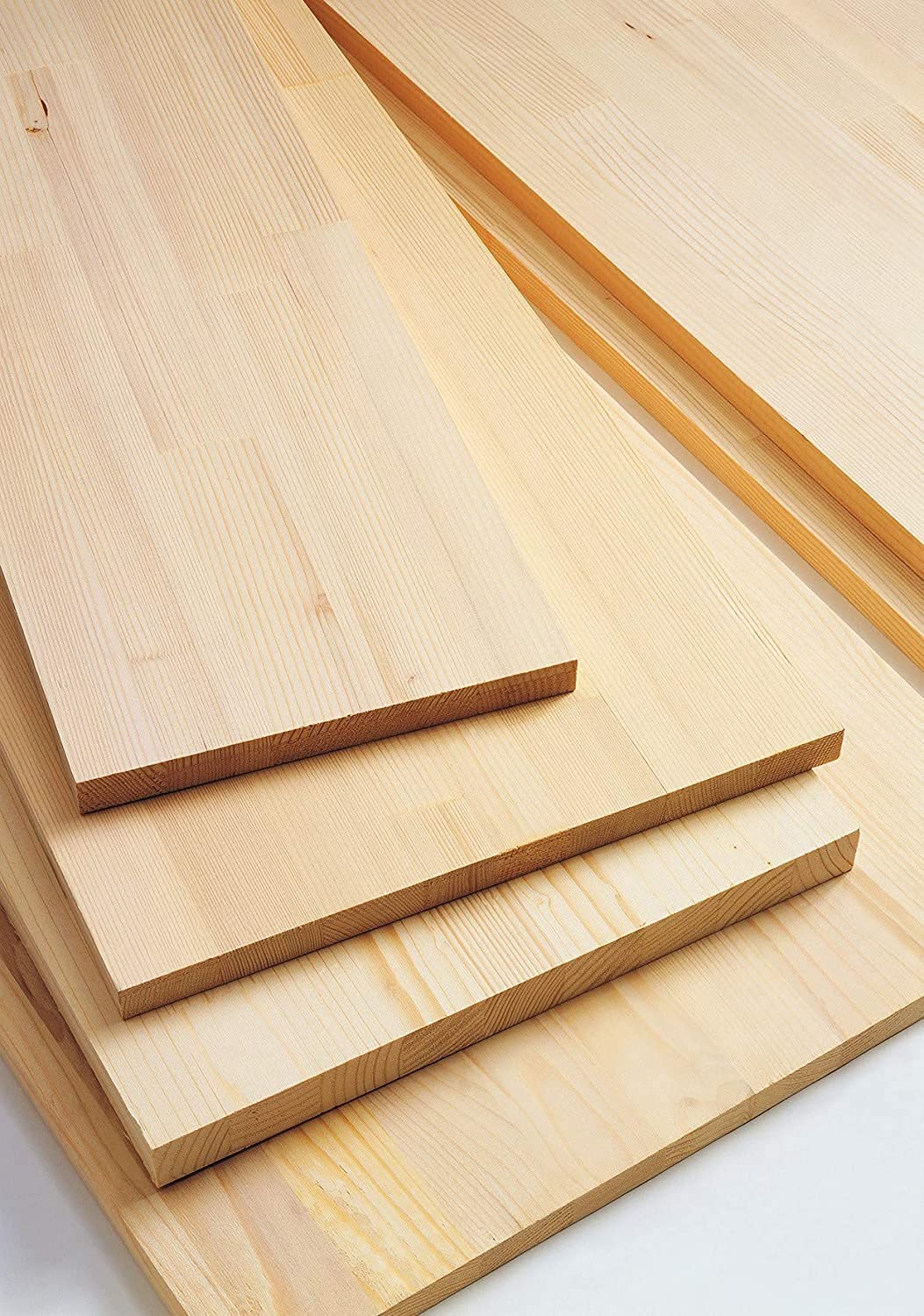 Mundo Viro - Tabla laminar de abeto en bruto cuadrado con panel natural, Maderas para Bricolaje, de 18 cm de grosor (100 x 50 cm)