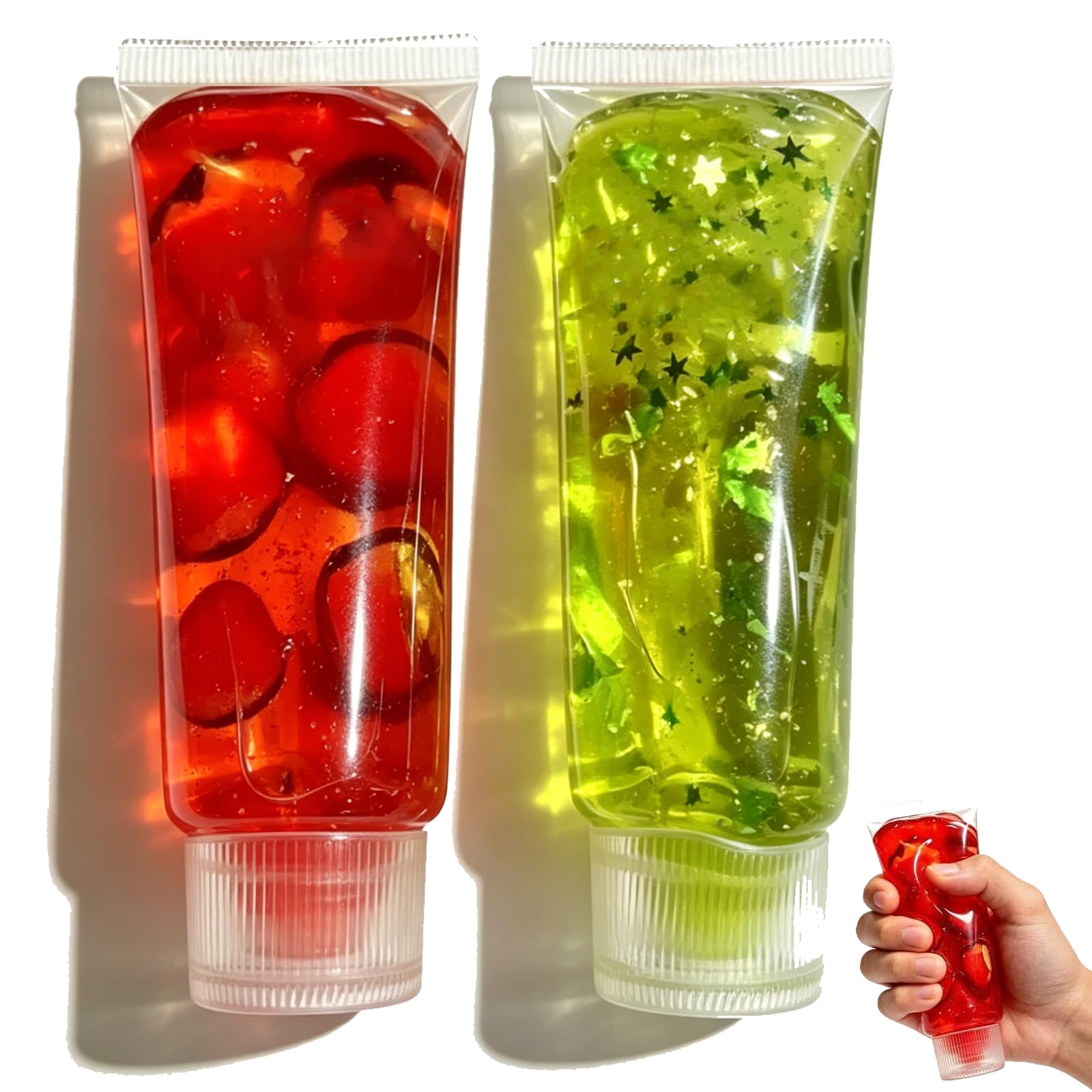 2Pcs Toothpaste Squishy, Soft Squeeze Stress Relief Desk Decor with Anxiety Relief Fidget for Adults Ideal for Office School Travel
