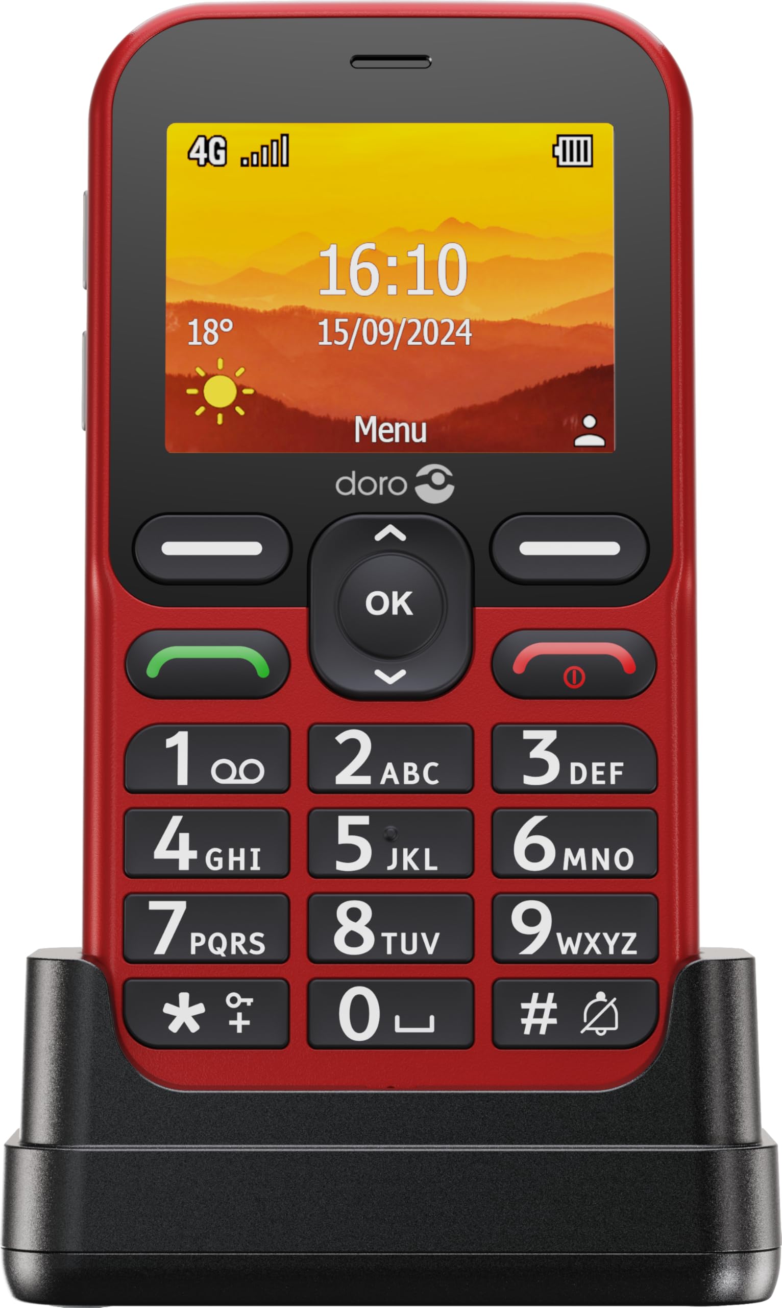 Doro Leva L10 6,1 cm [2.4] 118,9 g Rosso Telefono per anziani (DORO LEVA L10 RED - 2.4IN)