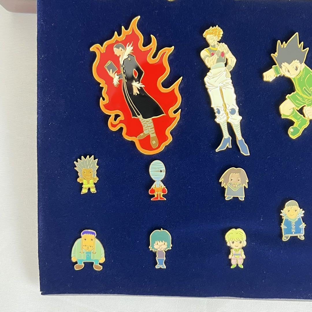 【レア】HUNTER HUNTER ピンズセット 木製フレーム付き【懸賞限定品】 レア非売品】HUNTER×HUNTER 少年ジャンプ懸賞品ピンズセット 額装