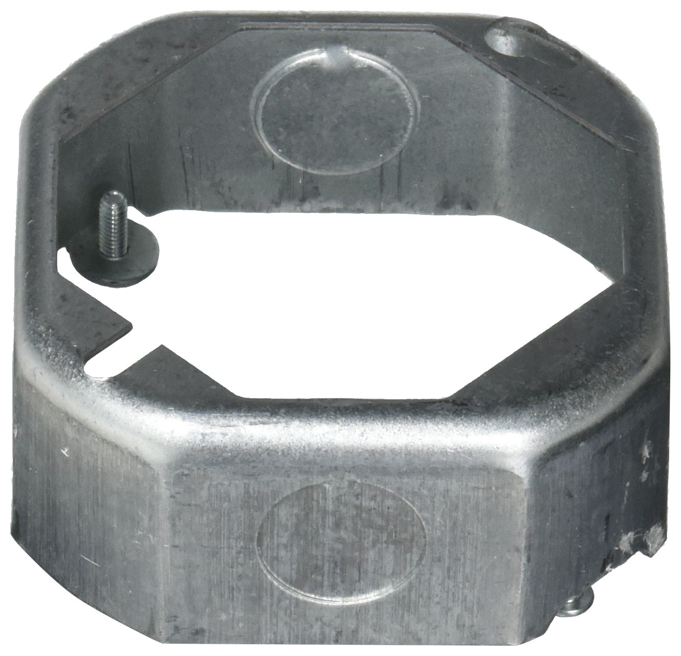 Hubbell Raco 4 in. Octagon Extension Ring, Drawn, 1-1/2 in. Deep, Two 1/2 & Two 3/4 in. KO's (130)