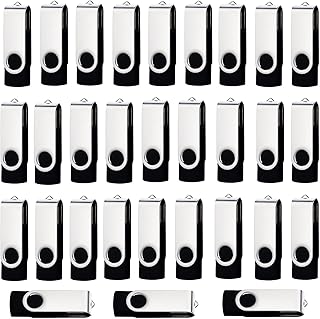Paquete de 10 unidades flash USB de 4 GB, 10 unidades flash USB 2.0, color negro, metal