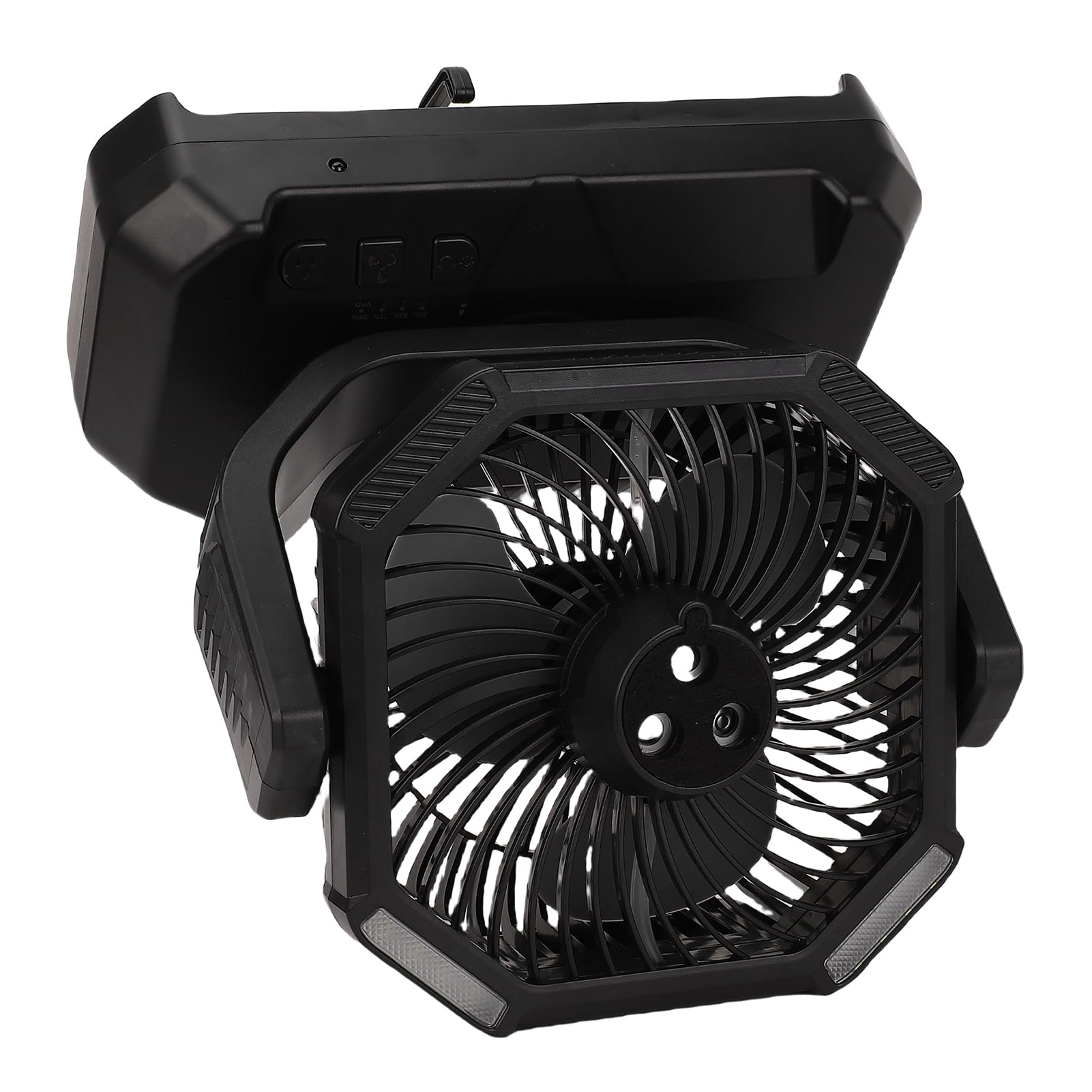 Buachois Ventilateur Brumisateur Portable 6L LED Télécommande USB Rechargeable 4 Vitesses Rotation Automatique Noir