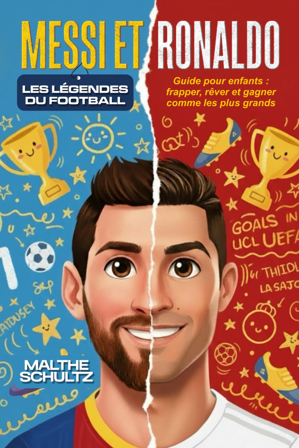 MESSI ET RONALDO : LES LÉGENDES DU FOOTBALL: Guide pour enfants : frapper, rêver et gagner comme les plus grands