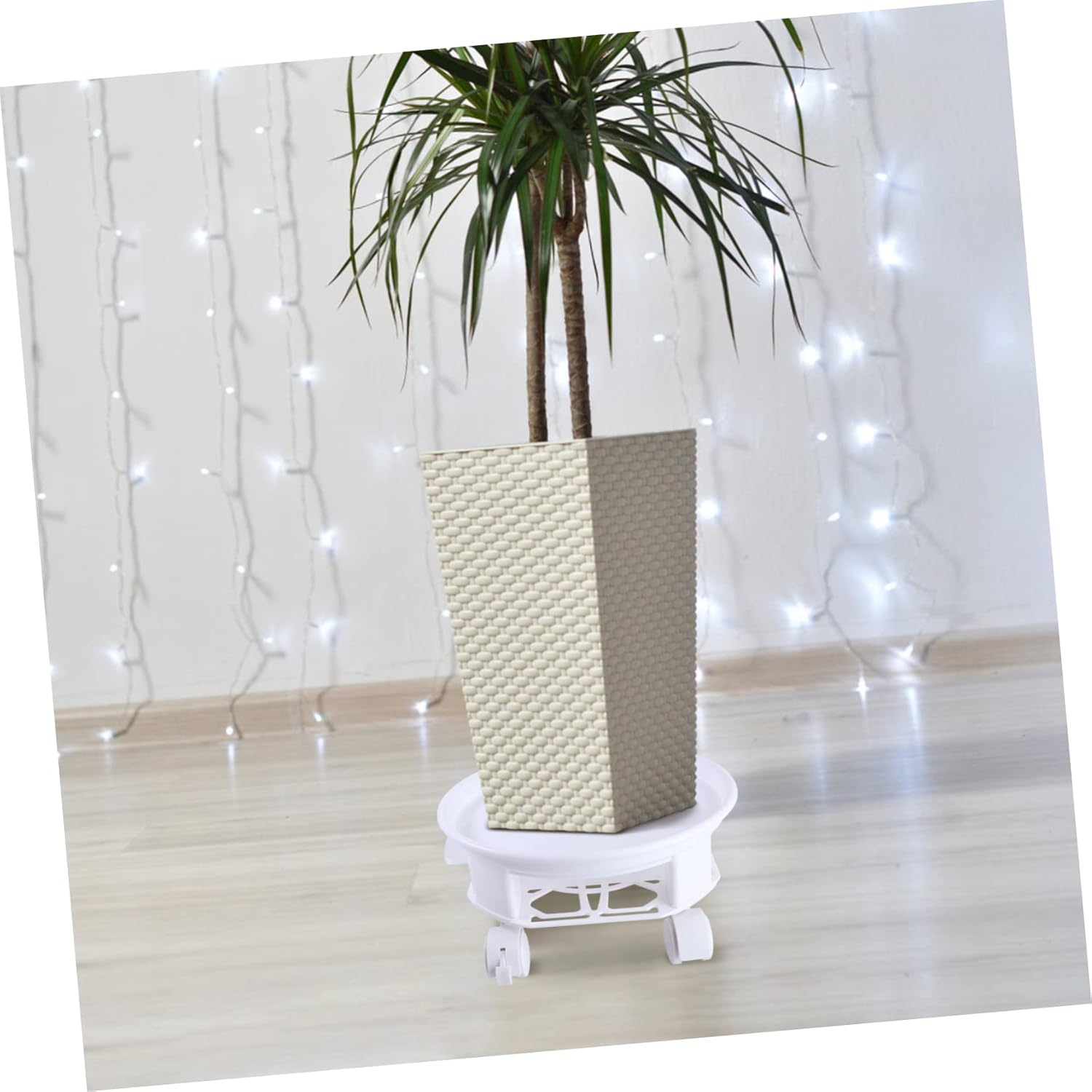 Cabilock Universal Wheel Tray Pots for Indoor Plants Pots for Outdoor Plants Pot Trays for Plants Plant Saucer Moving Tray Plant Pallet Round Plant Stand Flowerpot Tray Car Random color