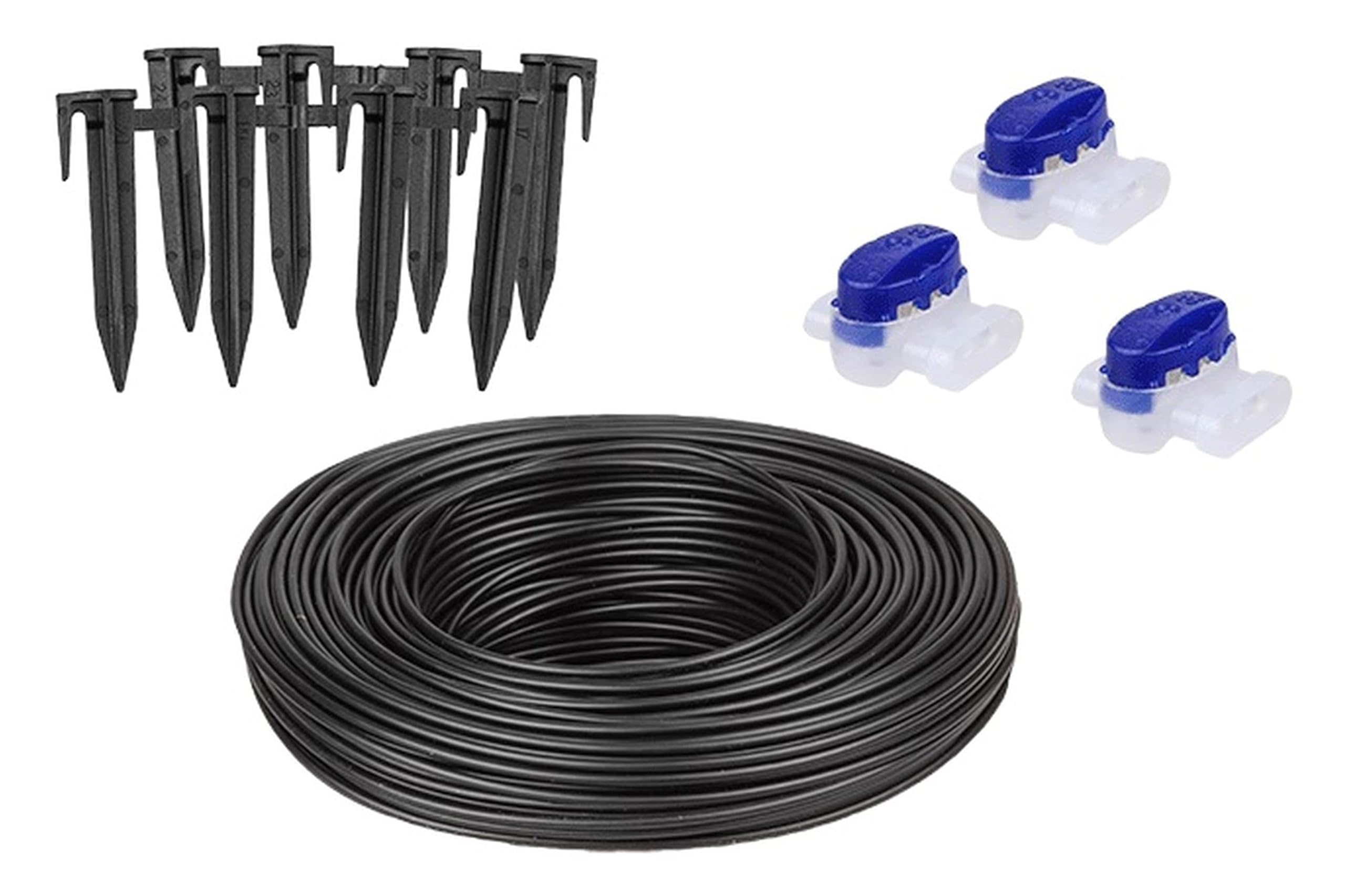 WORX Kit de maintenance WA0460 pour robots Landroid | Câble 50 m, 70 piquets et 3 connecteurs étanches pour réparer ou modifier le câble périphérique