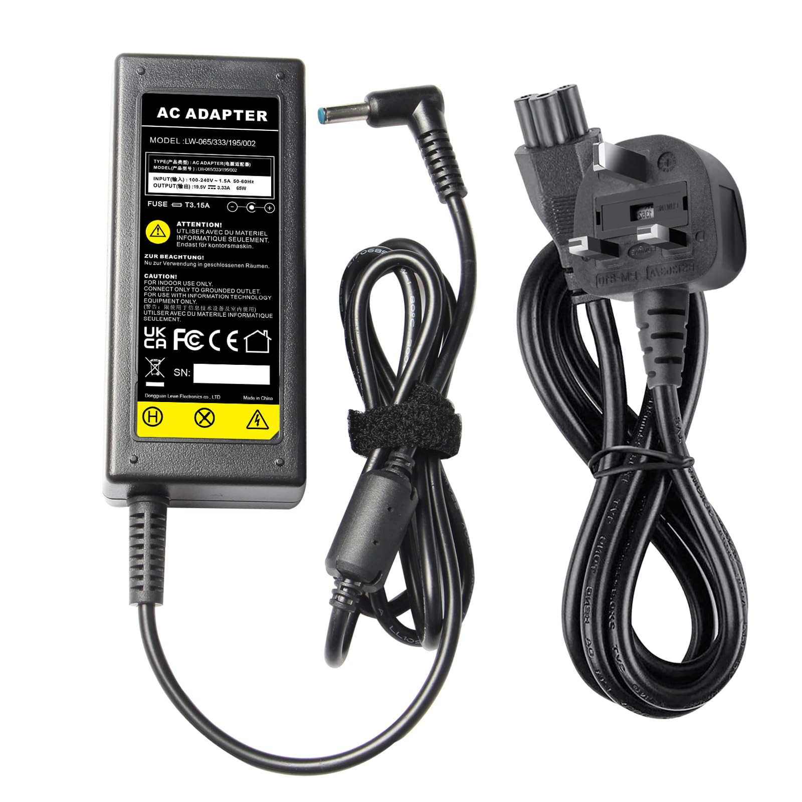 ARyee Adaptateur Secteur pour Ordinateur Portable Compatible avec HP ProBook 640 G2, 650 G2, 430 G3, 440 G3, 450 G3, 455 G3, 470 G3 Series HP Pavilion x360 x2 11 11t 13 15 Series (19,5 V 3.33A)