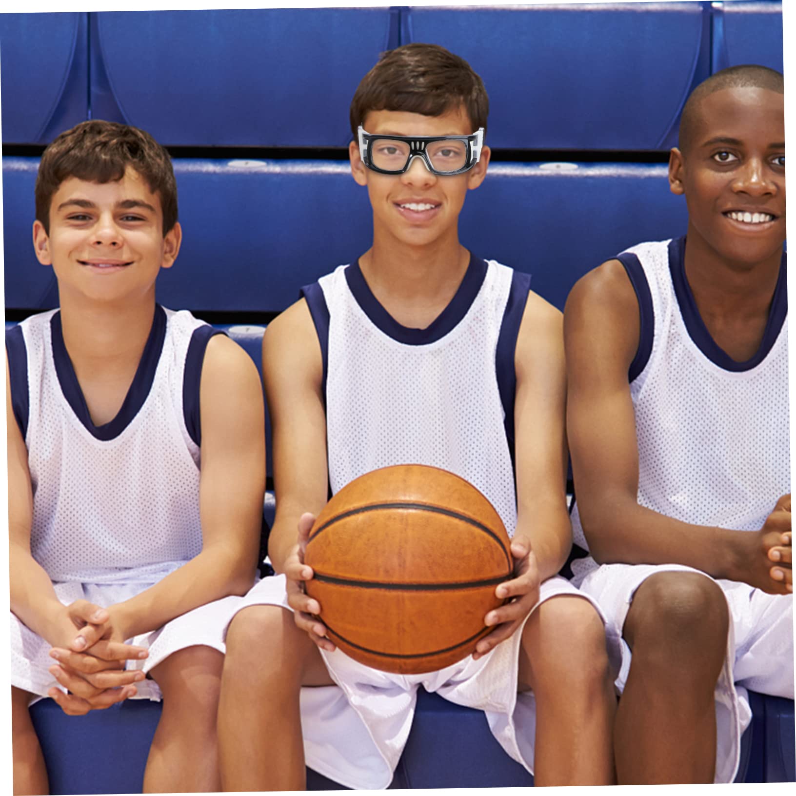 BESPORTBLE 3 Piezas Gafas de Baloncesto Voleibol Volleyball protección para los Ojos Soporte de Varilla de Alambre de Acero anteojos Gafas atléticas Deportes Gafas de protección Jugar fútbol