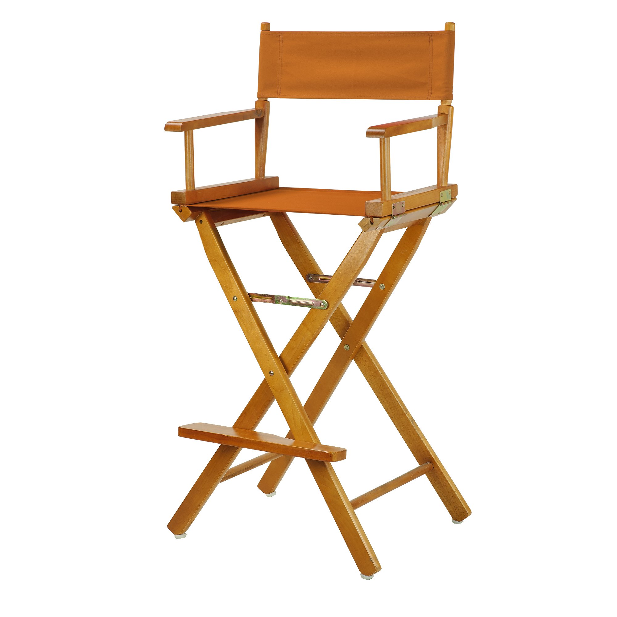 Casual Home 230-05/021-47 30" Honey Oak Frame-Mango Canvas Director Chair Bar Height, OakFrame