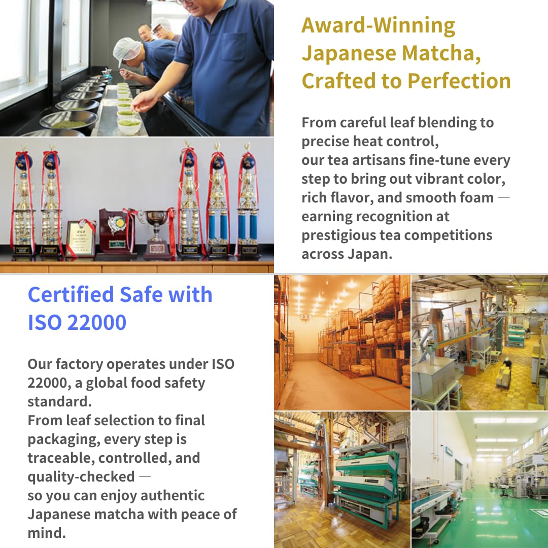 SALBEL Matcha Packets 30 Organic Ceremonial Grade Japanese Matcha Powder 2g Each 2 1 oz Total To Go — view 5