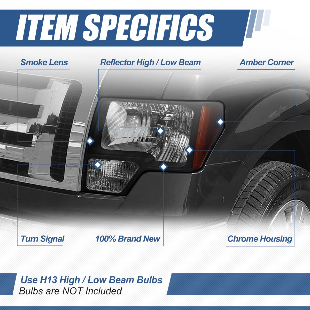 Compatible with 2019 2020 2021 2022 Chevrolet Camaro Driving Turn Signal Light Driver Left Side