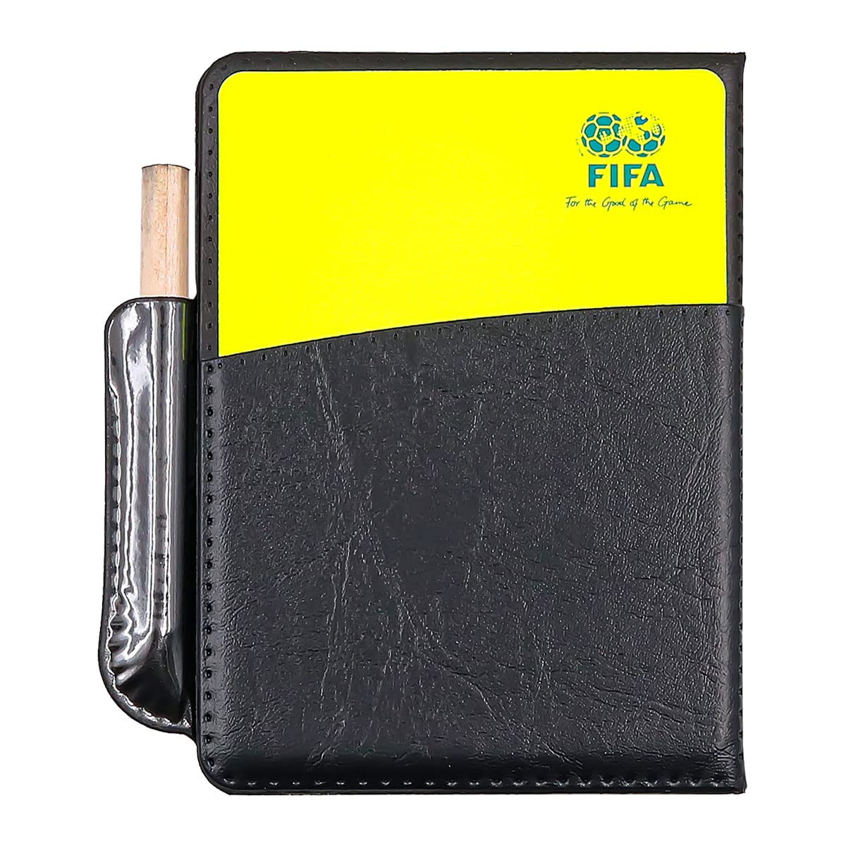 Juego de Tarjetas de Árbitro Deportivo de Fútbol - Tarjeta Roja PCV y Amarilla con Bolígrafo