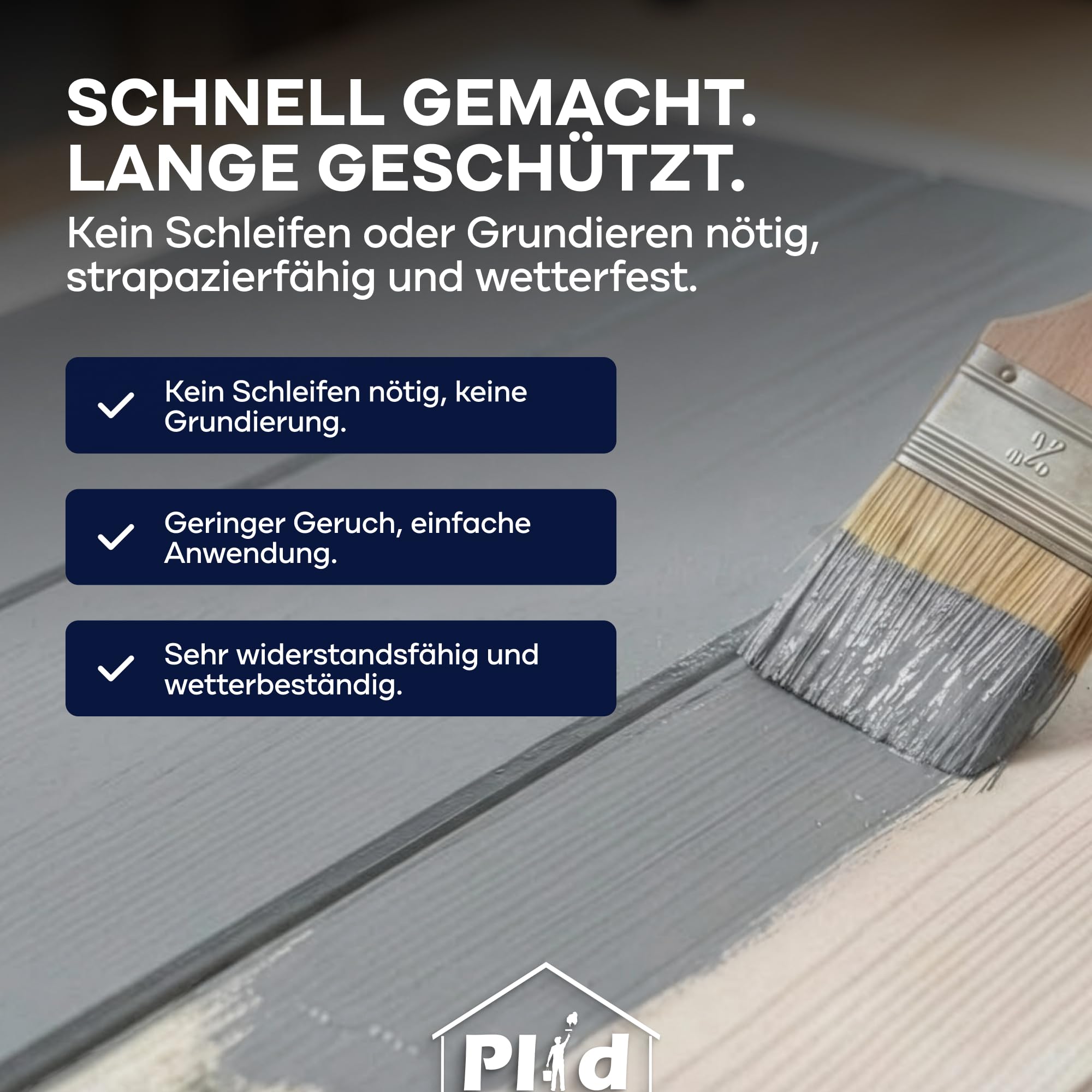 prinzcolor Barniz prémium para madera y muebles, color negro oscuro, 1,5 l