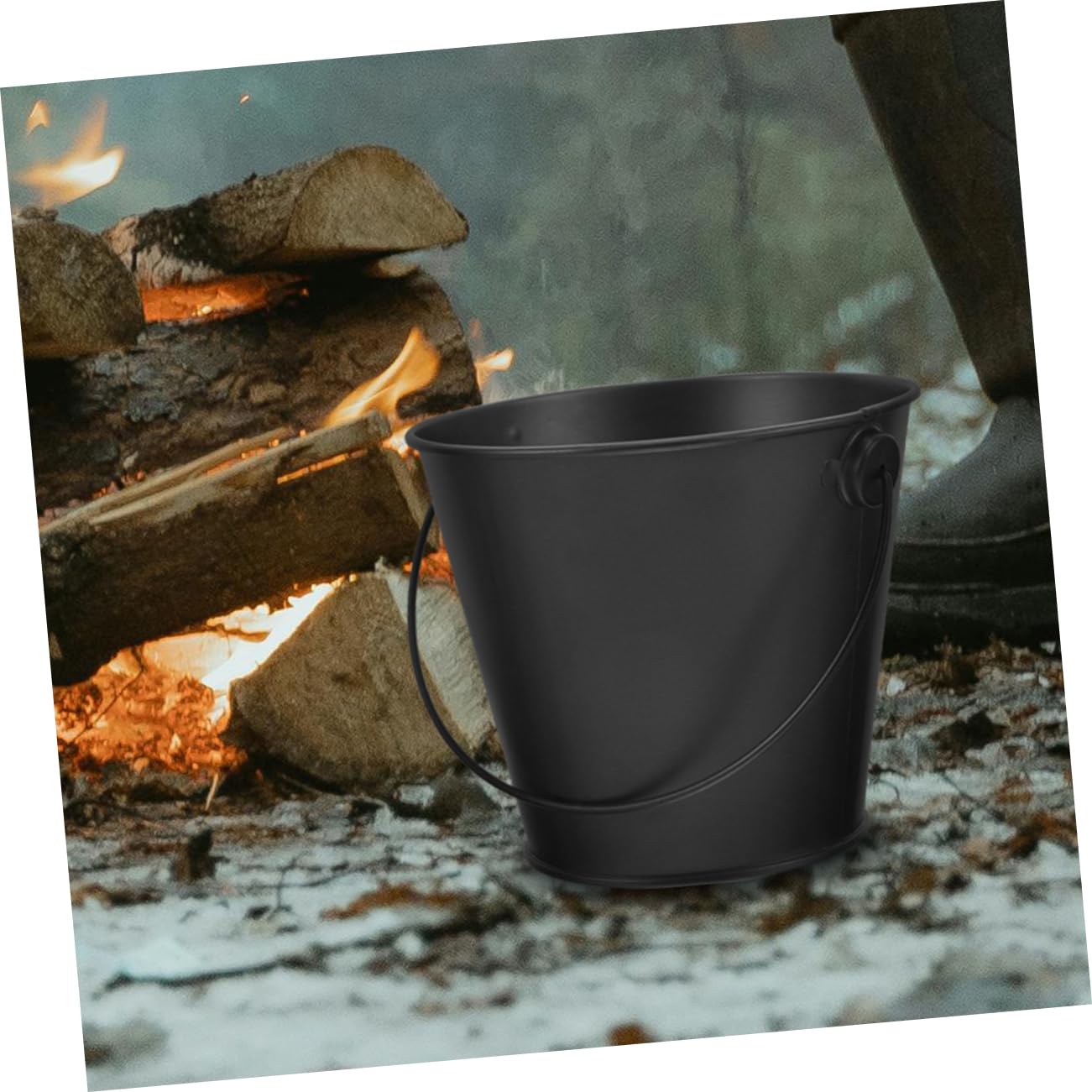 TOGEVAL 2pcs Outdoor BBQ Drip Bucket Barbecue Grease Catcher For