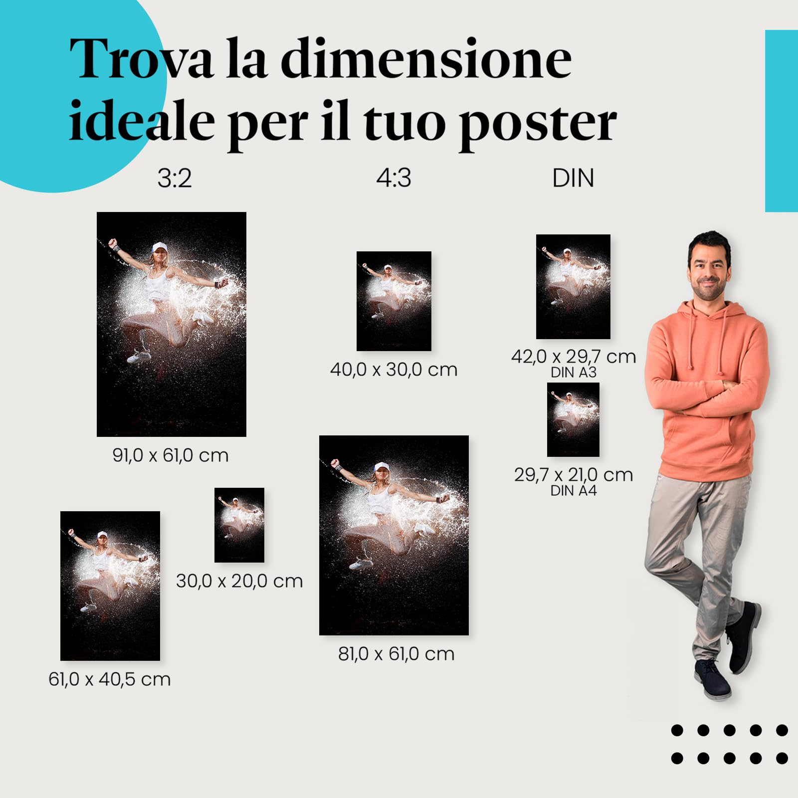 Postereck - 1937 - Hip hop, danza, musica, sport, acqua, donna, ballerina - Decorazione da Parete, Stampa Artistica, Arredamento Interni, Quadri - Tela - 100,0 cm x 75,0 cm