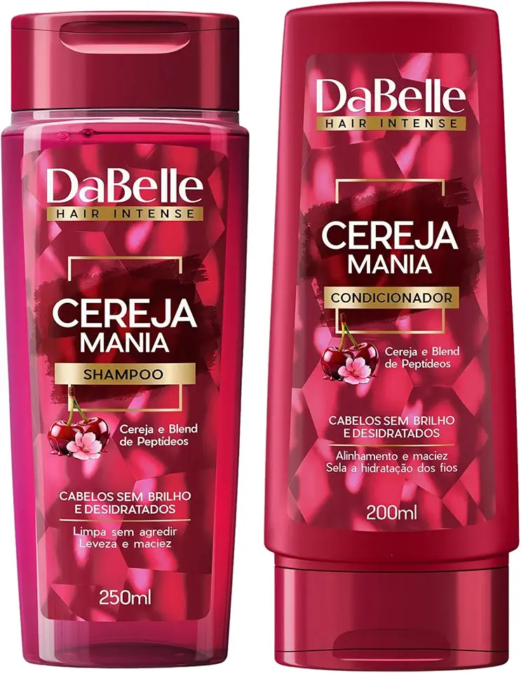 DaBelle Kit Cereja Mania Shampoo 250ml + Condicionador 200ml