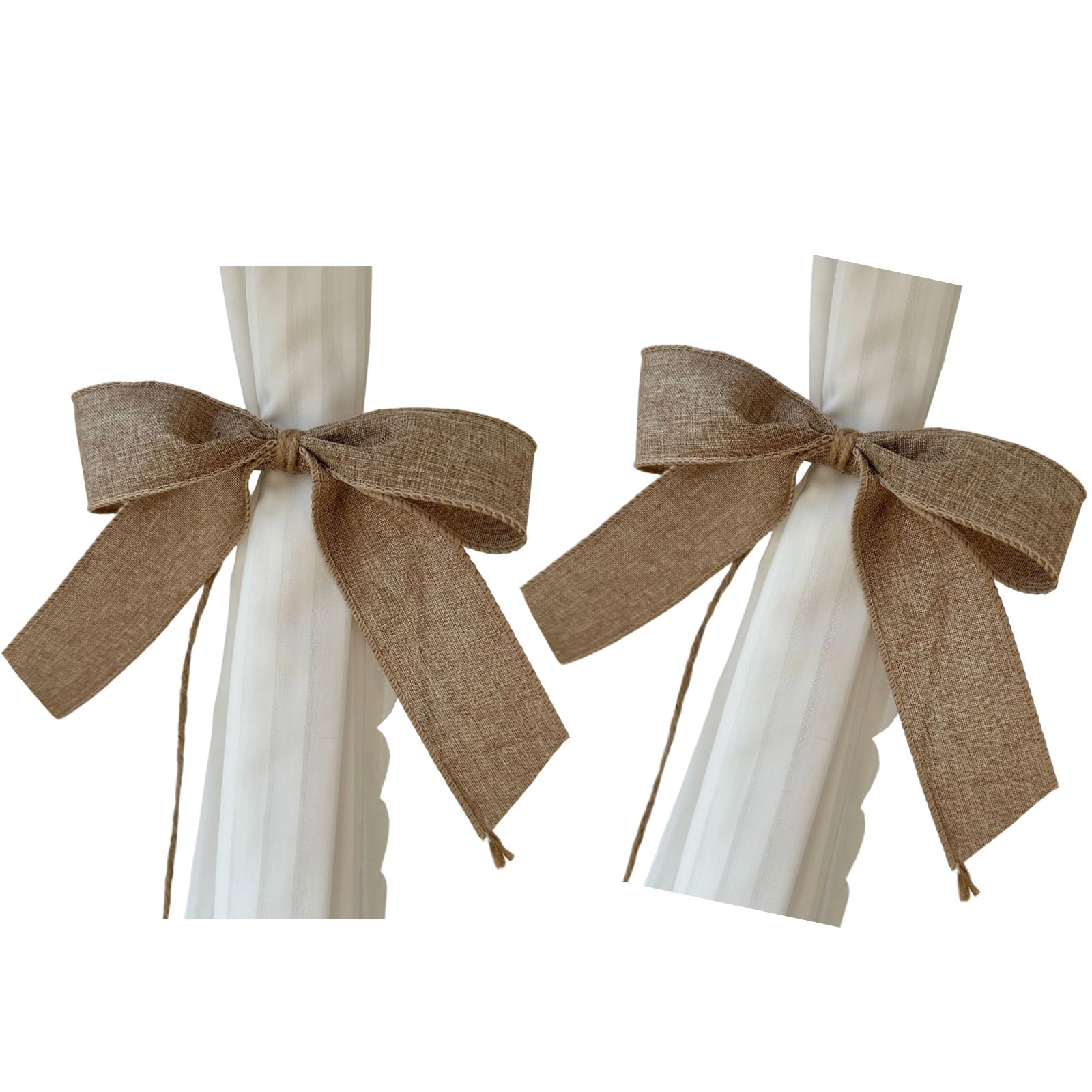 CAZSTYK Decorationative Bowknot Curtain Fasteners for Easy and Enhances Aesthetic in French or Nordics Decoration Elastic Curtain Holders