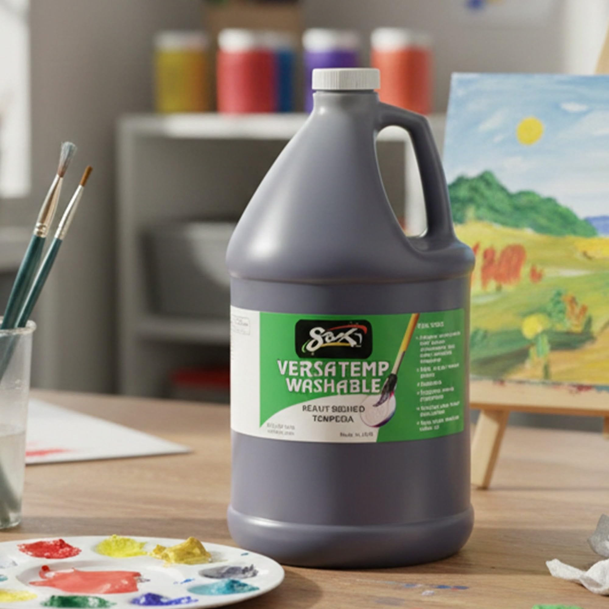 Sax Versatemp - Pintura de temperatura con cuerpo pesado, lavable, color violeta, 1 galón