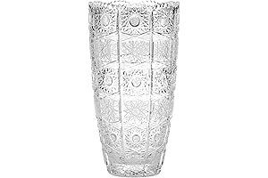 Bohemian Crystal Vase: Stunning Centerpiece for Floral Arrangements
