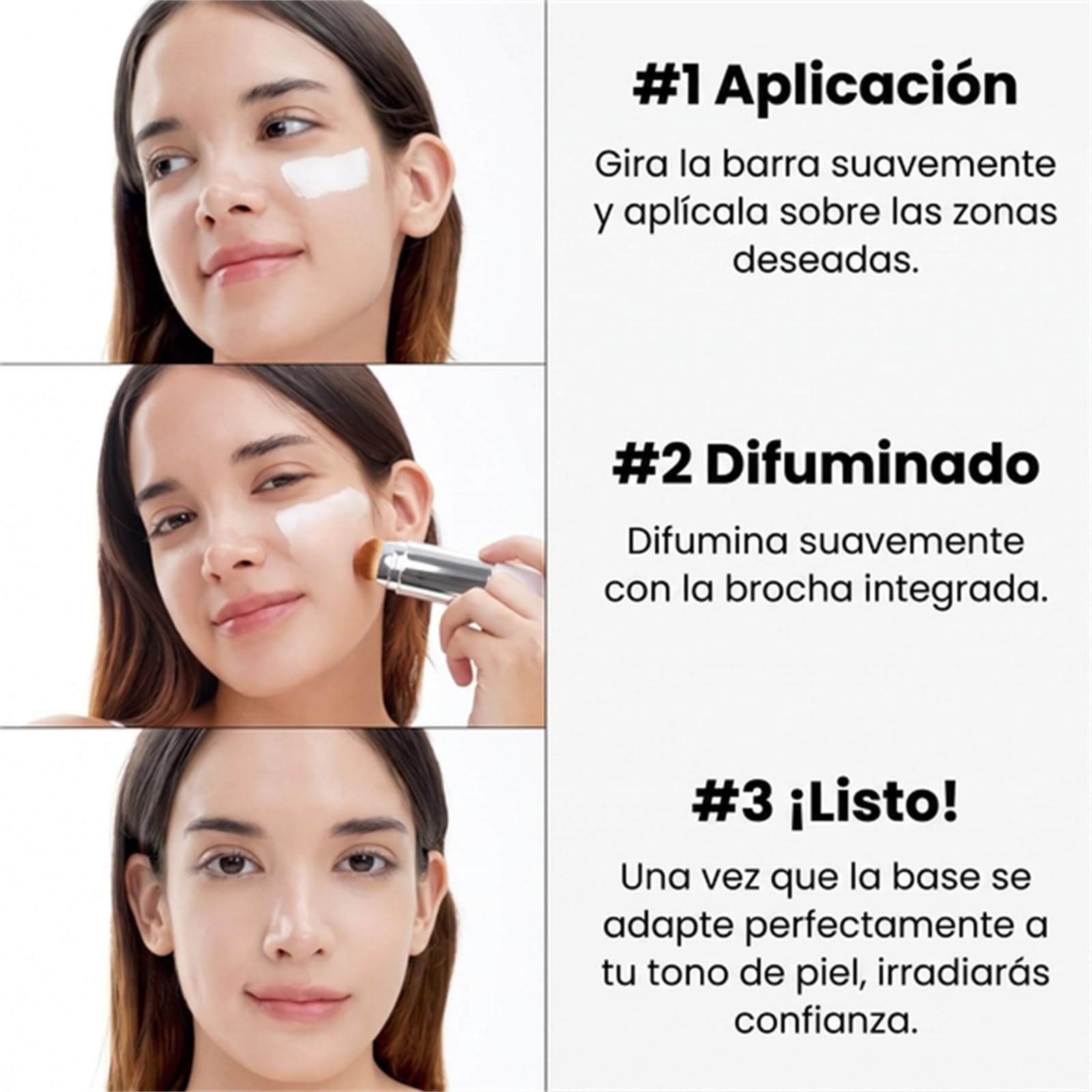 Elyra Base de Maquillaje en Stick 2 en 1 con Corrector