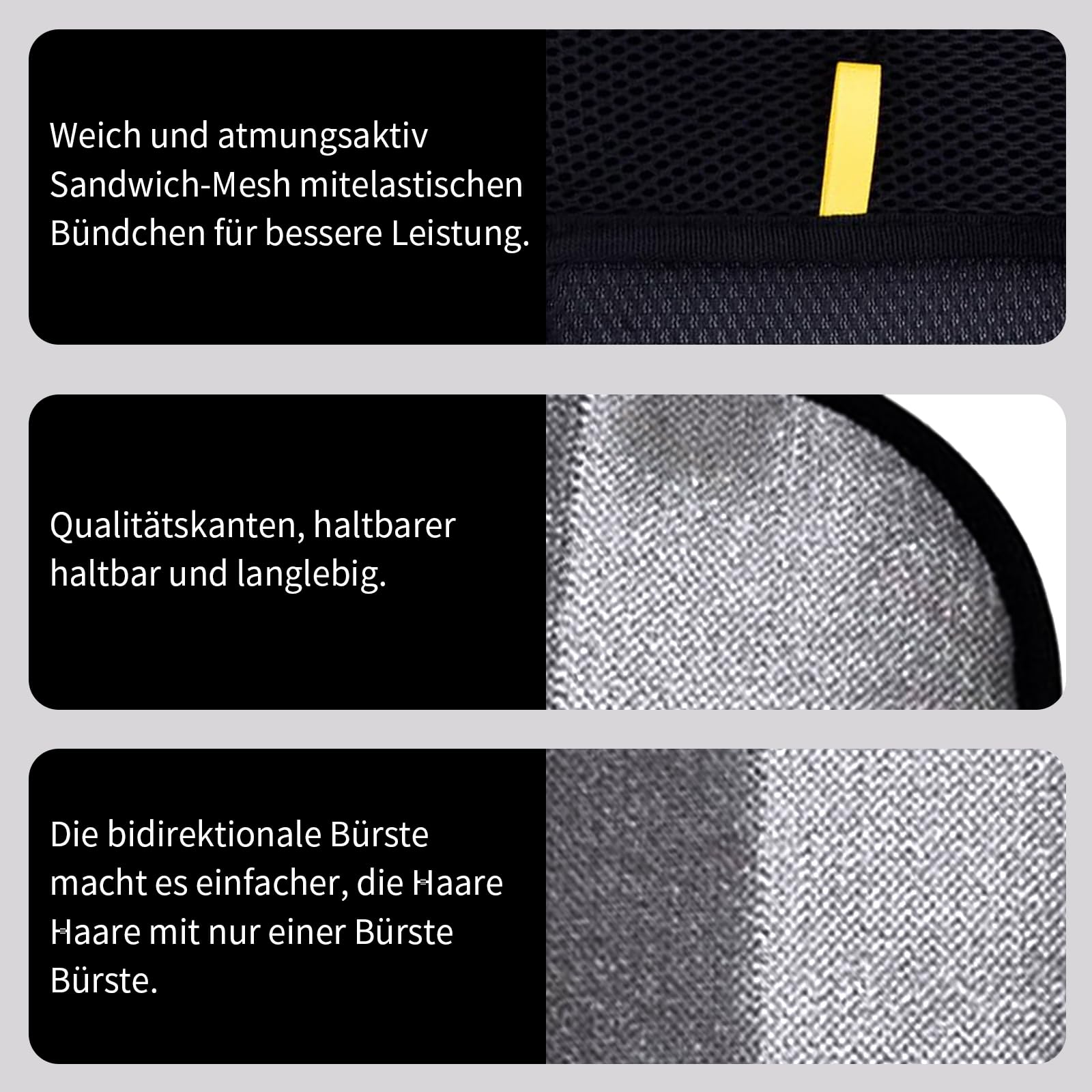 Yoedge Lot De 2 Gants De Toilettage Double Face Pour Chiens