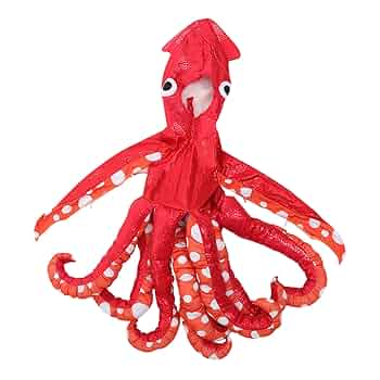 Costume Calamaro Per Bambini E Adulti | Tuta Cosplay Gioco Di Ruolo Rosso - Perfect Per Carnevale E Halloween
