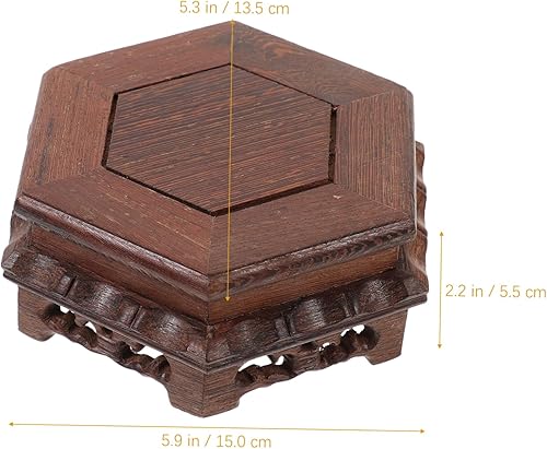 Miniatura 9 de VOSAREA Estante para plantas de interior, estante para bonsái, soporte para pecera, soporte para plantas en maceta, elevador de plantas de