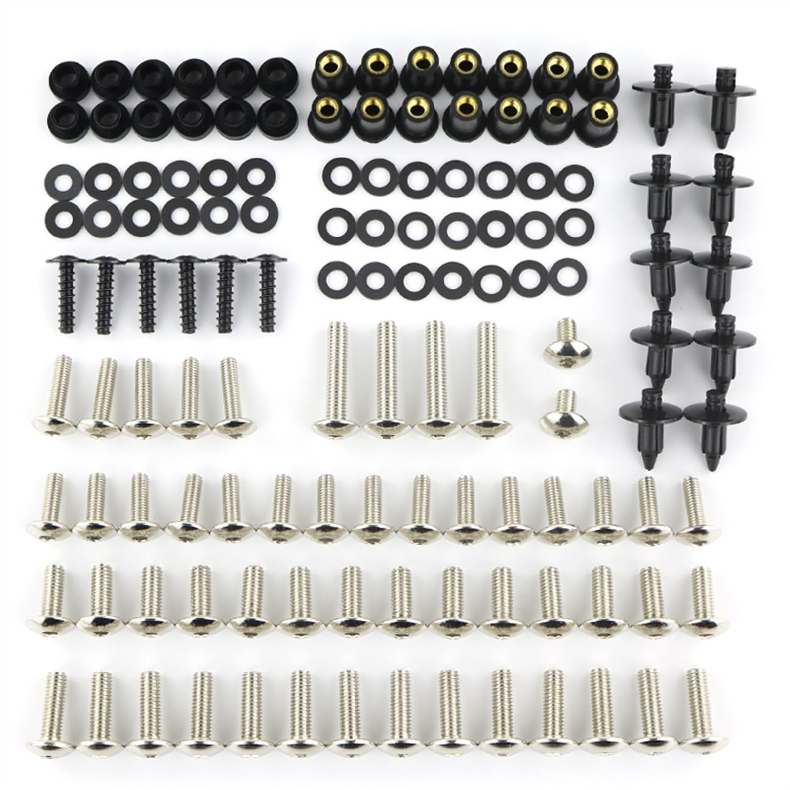 Motorcycle Complete Full Fairing Bolt Kit Clips Screw For Kawasaki For Ninja ZX-6R ZX6R ZZR600 ZX-6RR ZX-9R ZX9R CNC Alloy(Style21)