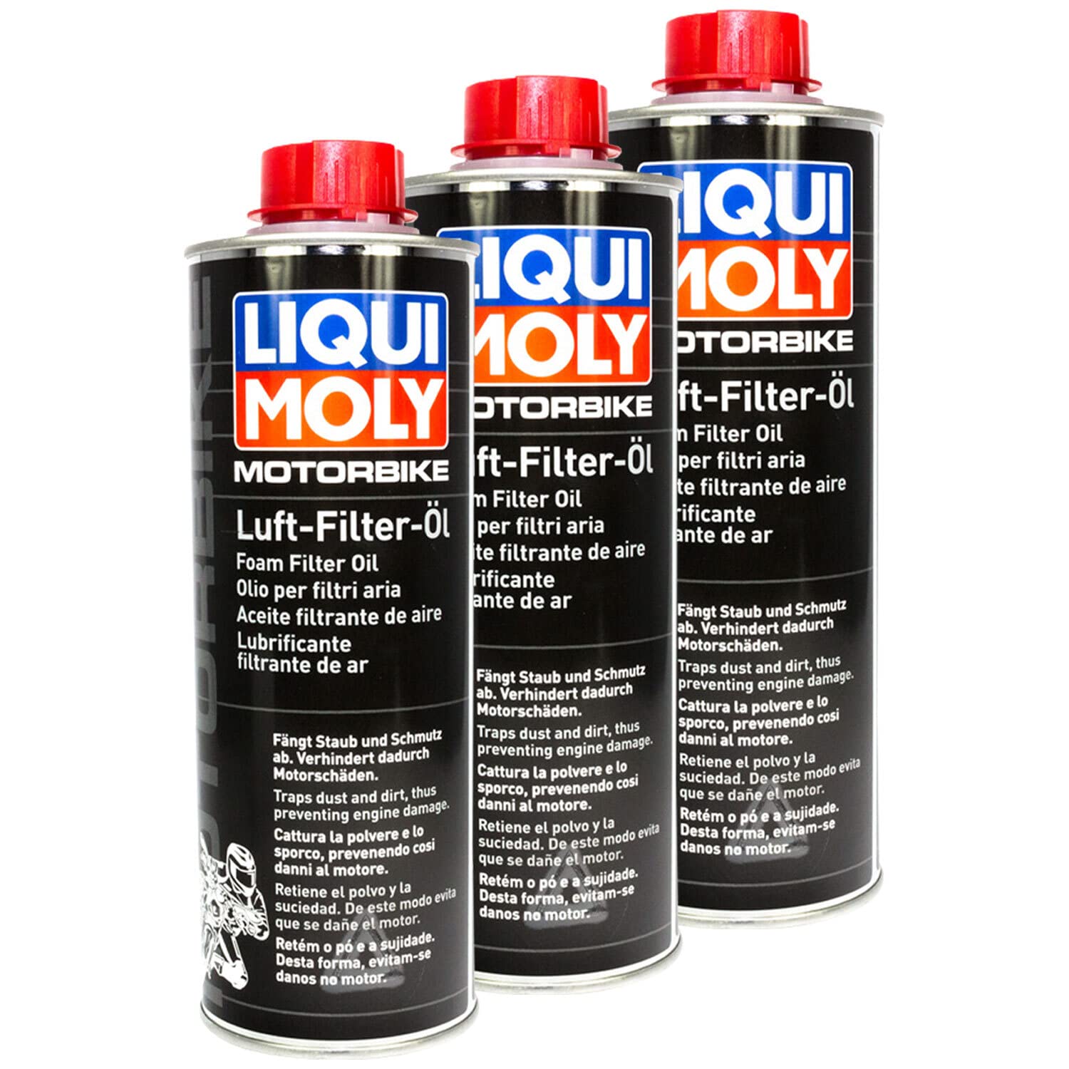 Motorbike Luftfilteröl Luft Filter Öl LIQUI MOLY 3 X 500 ml