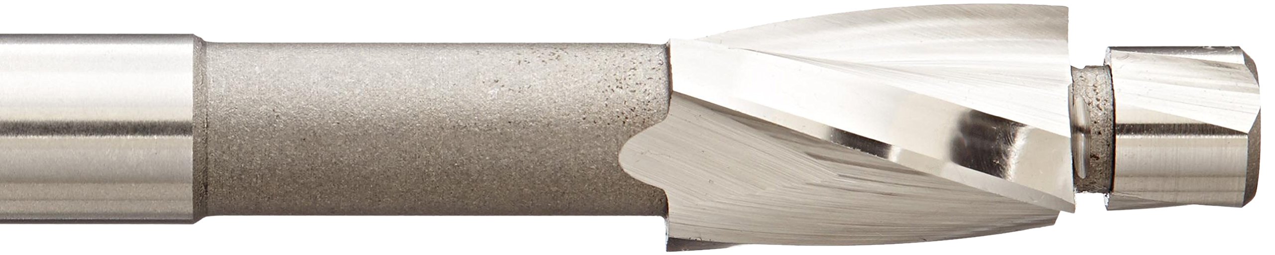 KEO 56217 Cobalt Steel Precision 3 Flutes Cap Screw Counterbore, Integral Pilot, Uncoated (Bright) Finish, M8 - Medium Size