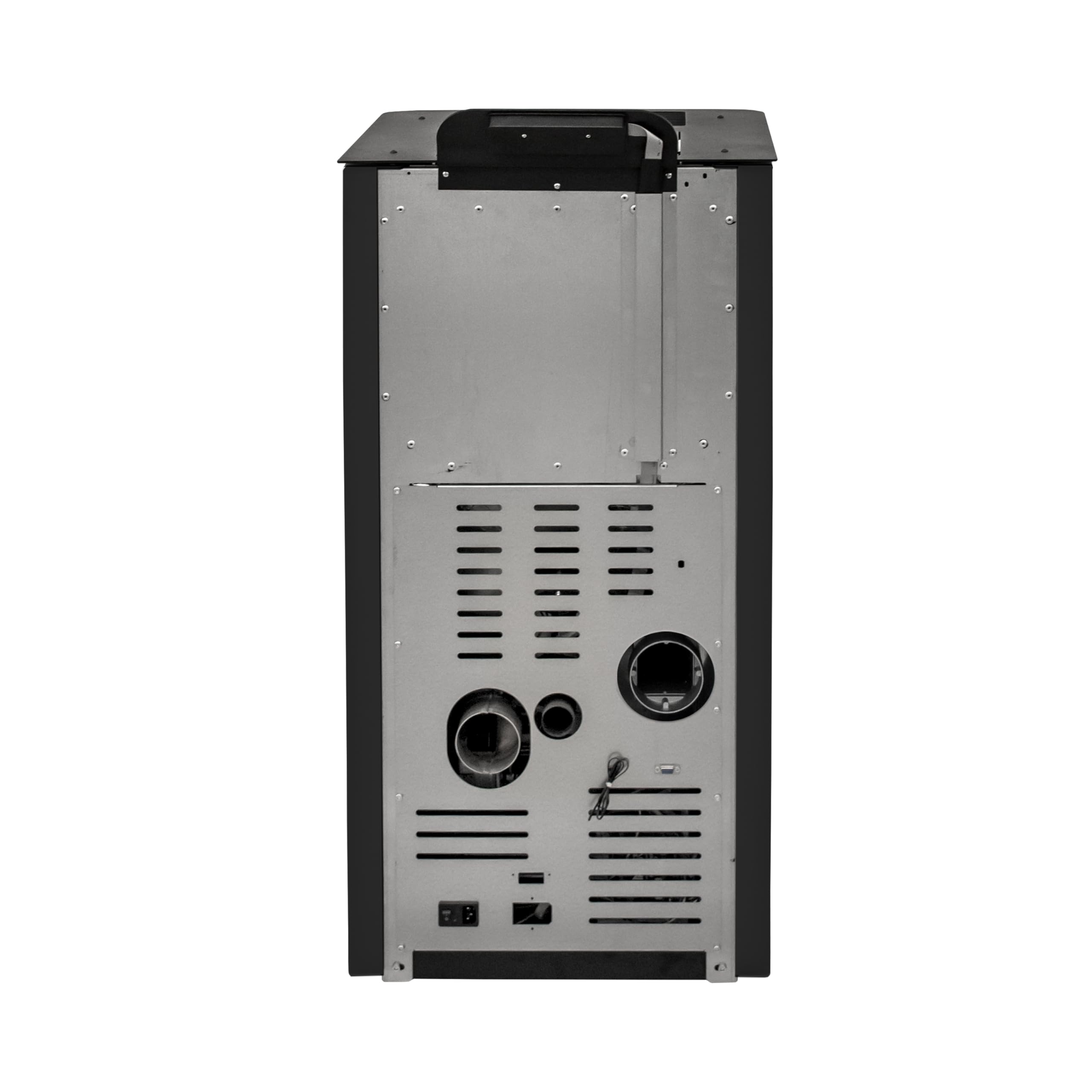 STUFE A PELLET ITALIA Super 12 KW Canalisée 5 Étoiles WiFi - Poêle à Granulés à Air Ventilé Efficacité 91% Chauffe 120m² Autonomie 15H Programmable 5 Vitesses et Puissances Garantie 24 Mois Noir