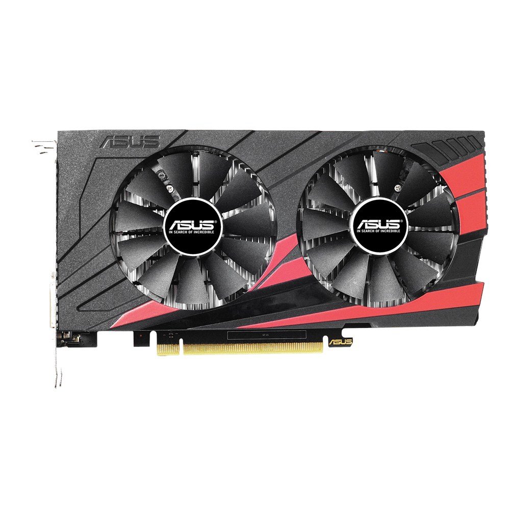 Asus 90YV0A82-M0NA00 Pascal Grafikkarte 2GB Speicher schwarz/rot