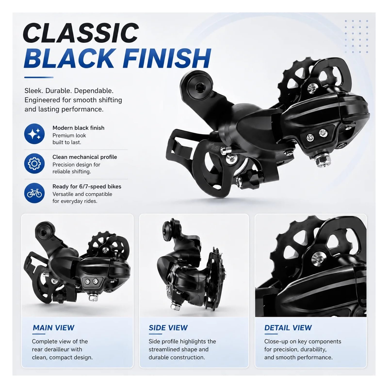 Desviador Trasero, Piezas de Bicicleta montaña YT300 6S 7S