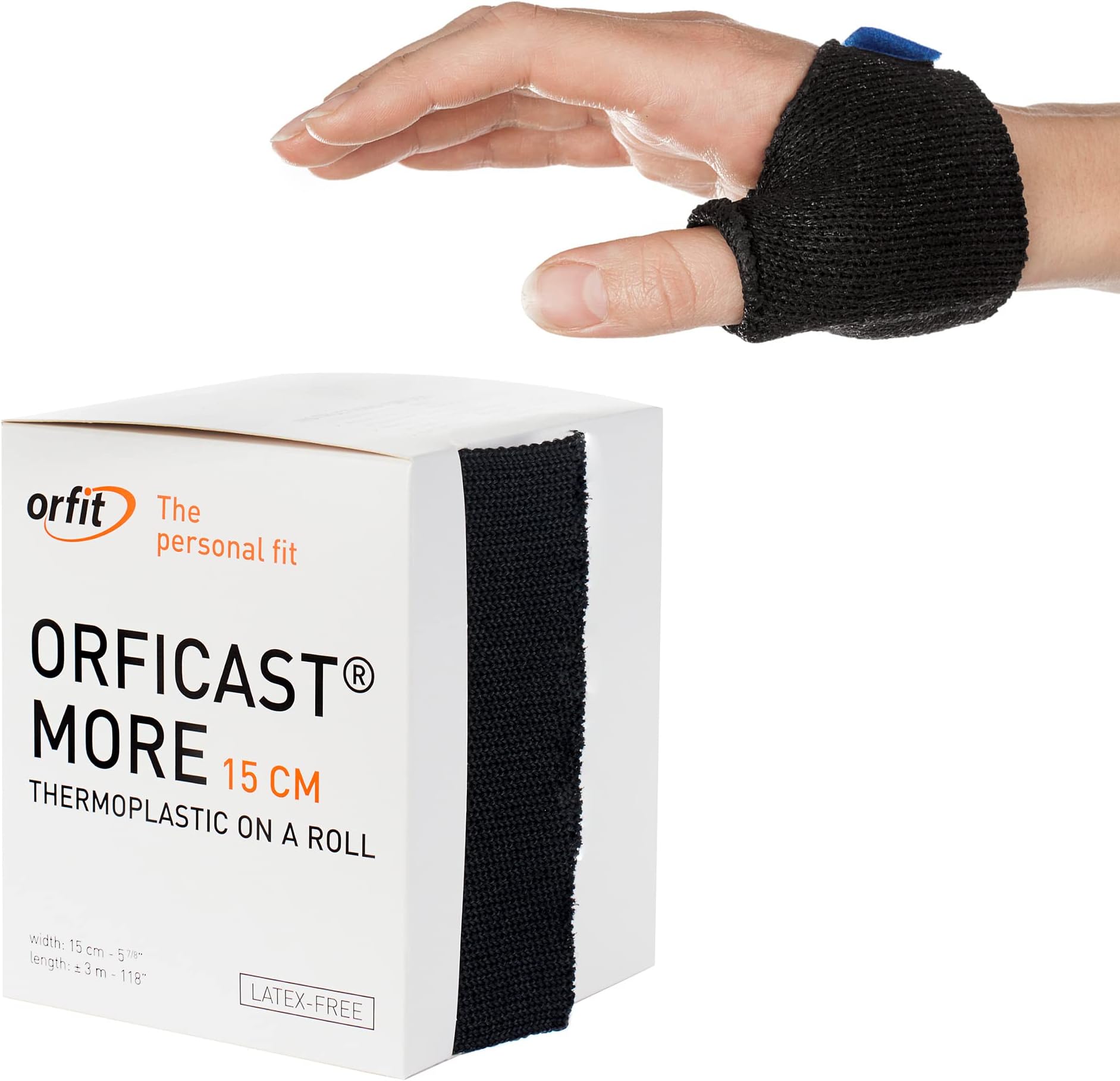 Orficast More Thermoplastic Tape, 6" x 9', Black